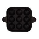 Royalford 9 Pits Cast Iron Paniyaram Pan, RF10402 | Aebleskiver Frying Pan / Poffertjes Maker Pan With 9 Holes | Paniyaram Pan, Appam Maker With Durable Handles - SW1hZ2U6NDQwMjUz