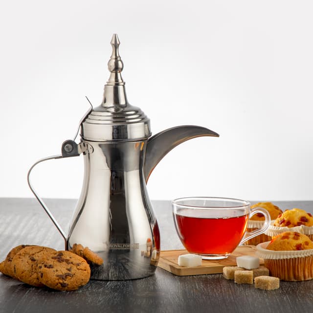ركوة قهوة عربية (دلة قهوة) - فضي Royalford Dallah Jug, Stainless Steel
