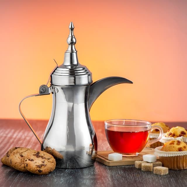 ركوة قهوة عربية (دلة قهوة) - فضي Royalford Dallah Jug, Stainless Steel