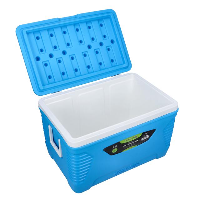 Royalford Insulated Ice Cooler Box, 62L, RF10480 | Portable Cooler Box | 3 Layer PP-PU-HDPE | Premium Quality Polymer | Thermal Insulation | Large High Performance Cooler Box - SW1hZ2U6NDQxNzE5