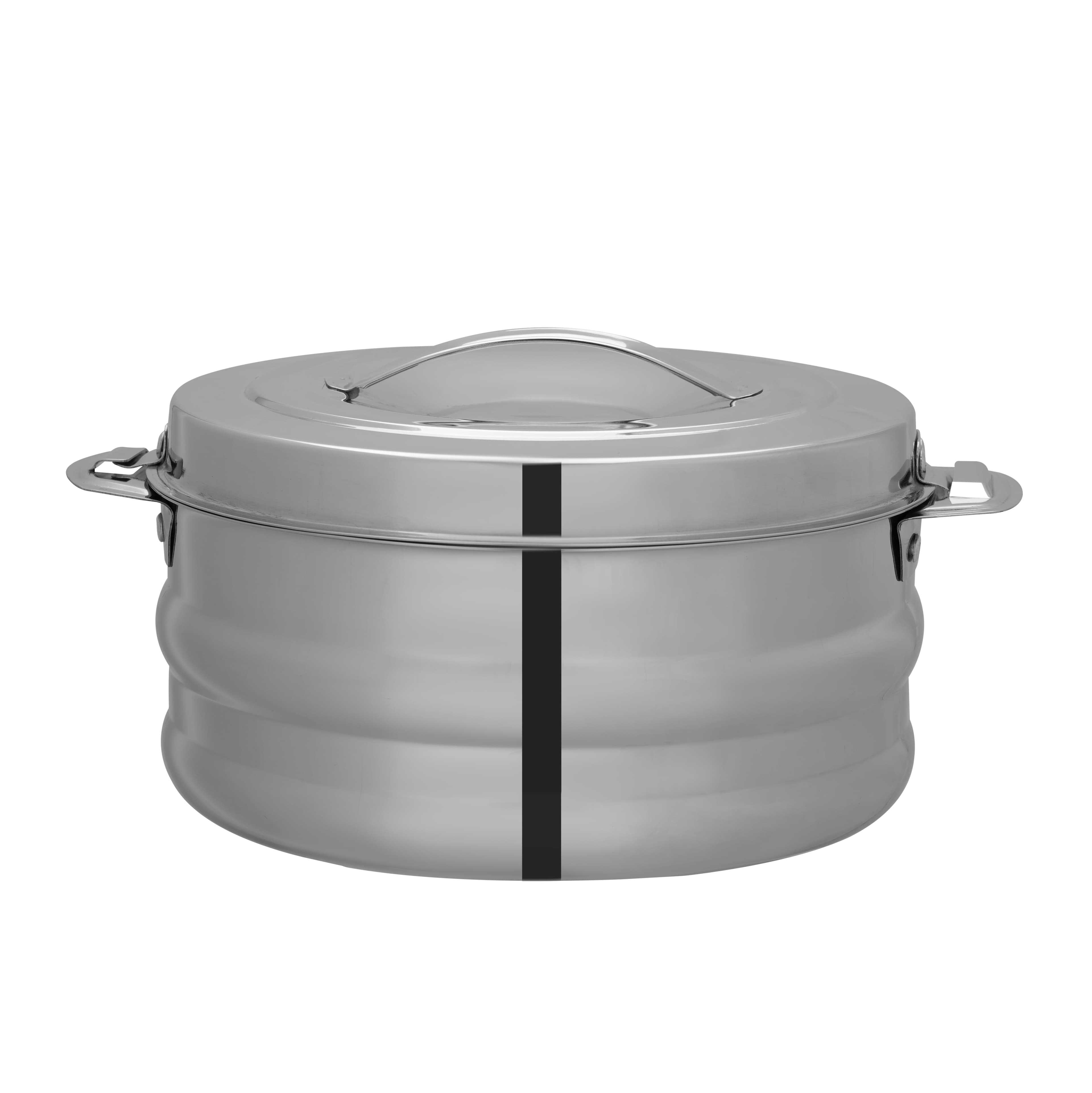 Royalford Galaxy Double Wall Stainless Steel Hot Pot, RF10540 | Firm Twist Lock | Strong Handles With Heavy-Duty Rivets | Steel Serving Pot, Steel Chapati Storage Box, Roti Serving Pot, Chapati Dabba