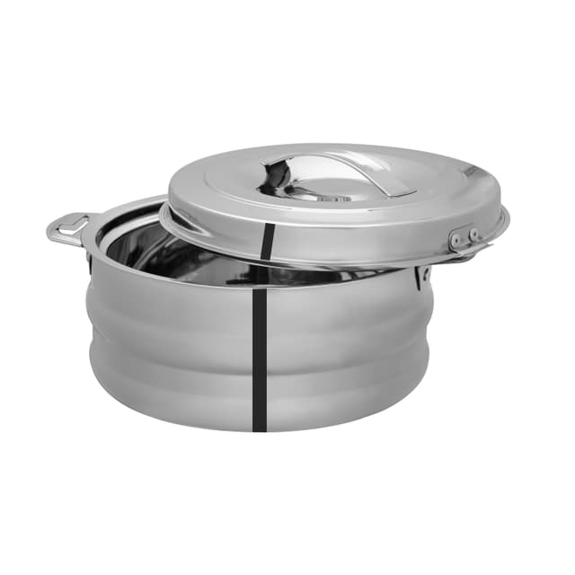 Royalford Galaxy Double Wall Stainless Steel Hot Pot, RF10540 | Firm Twist Lock | Strong Handles With Heavy-Duty Rivets | Steel Serving Pot, Steel Chapati Storage Box, Roti Serving Pot, Chapati Dabba - 192936