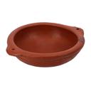 Royalford Fry Pot, Handmade Clay Cookware, RF10590 | 100% Natural Clay | Non-toxic & Eco-Friendly | Can be used on Gas Stove or Open Fire | Earthen Pot/ Clay Pot for Curry, Sambar, Rice, Sweet Dishes - SW1hZ2U6NDQxMzk0