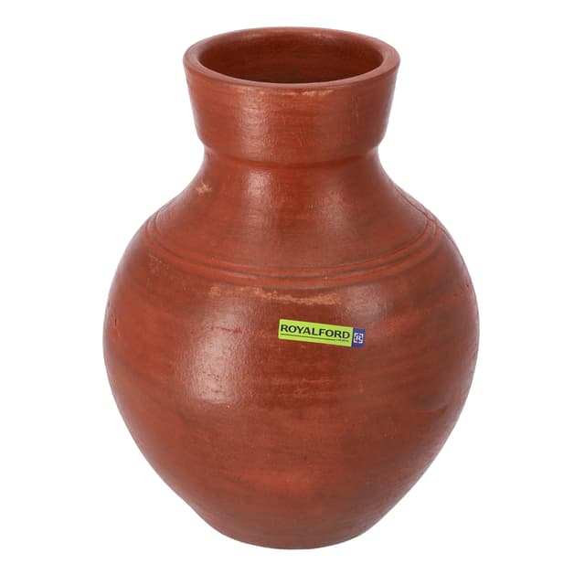 Royalford 2.0L Kuja, Handmade Clay Serveware, RF10592 | 100% Natural Clay | Non-Toxic, Eco-Friendly | Clay Jug For Water Or Drinks | Used For Serving Water