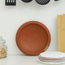 صحن فخار من الطين الطبيعي بلون بني من رويال فورد Royalford Pathiri Tawa, Handmade Clay Cookware, RF10598 | 100% Natural Clay | Non-toxic, Eco-Friendly | Earthen/Clay Pottery Roti Tawa/Frying Pan/Appa Chatty Cooking and Serving