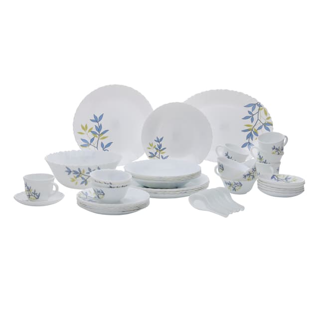 Royalford 44 Pcs Opalware Dinner Set, Autumn Leaves, RF10680 | Elegant Floral Design | Dishwasher safe | Freezer Safe | Opal Dishes Sets Service for 6 - 294927