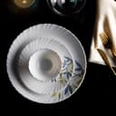 Royalford 44 Pcs Opalware Dinner Set, Autumn Leaves, RF10680 | Elegant Floral Design | Dishwasher safe | Freezer Safe | Opal Dishes Sets Service for 6 - 190383