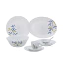 Royalford 44 Pcs Opalware Dinner Set, Autumn Leaves, RF10680 | Elegant Floral Design | Dishwasher safe | Freezer Safe | Opal Dishes Sets Service for 6 - 190386