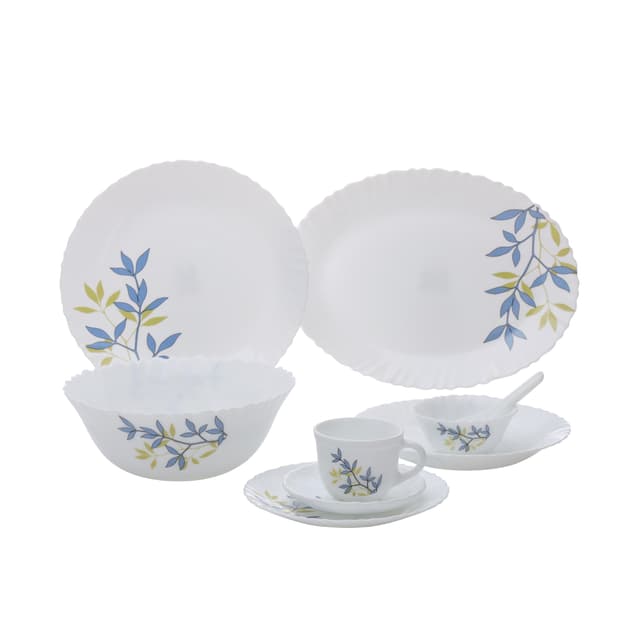 Royalford 44 Pcs Opalware Dinner Set, Autumn Leaves, RF10680 | Elegant Floral Design | Dishwasher safe | Freezer Safe | Opal Dishes Sets Service for 6 - 190386