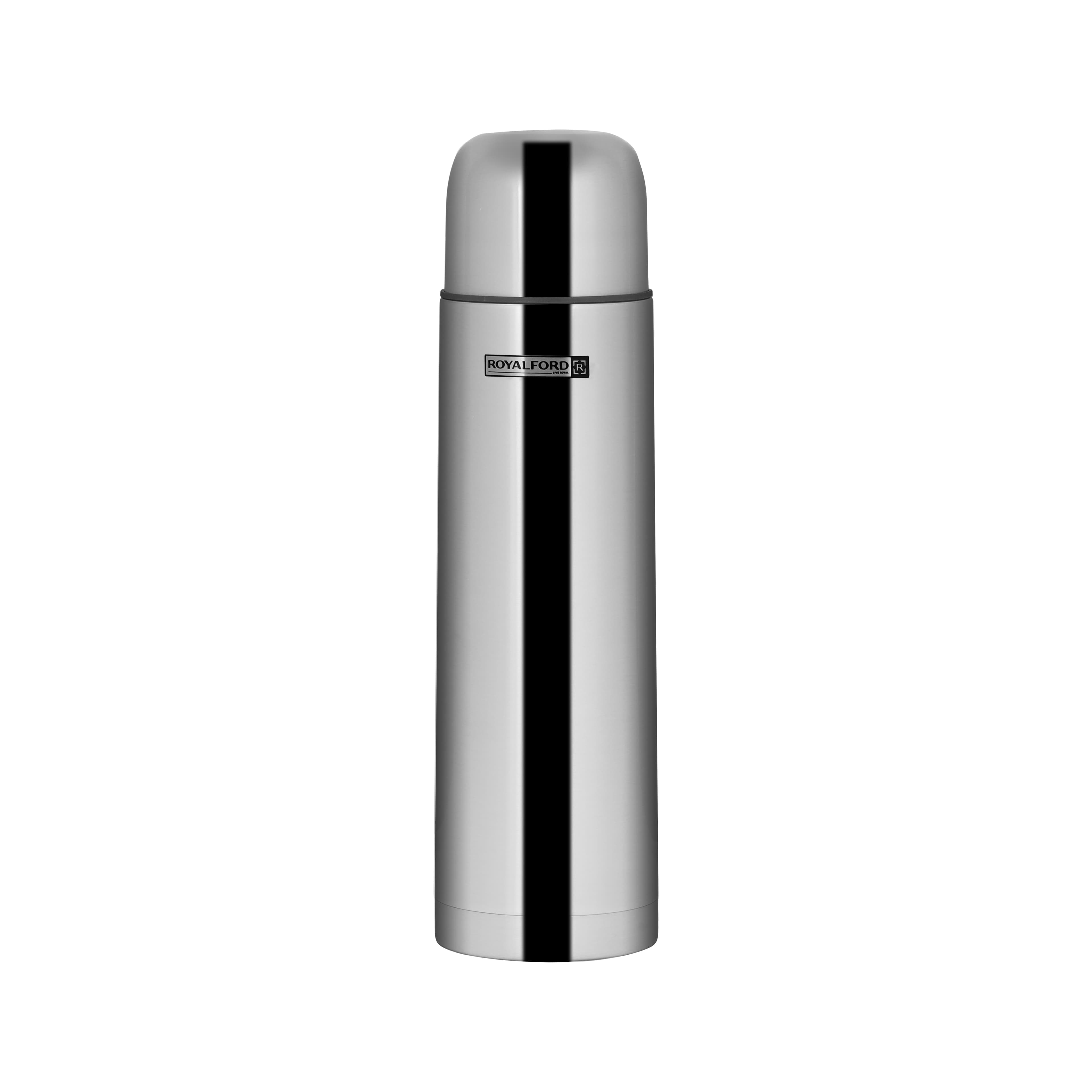 Royalford 1L Stainless Steel Vacuum Bottle - Stainless Steel Flask & Water Bottle