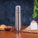 مطارة ماء ( حافظة ماء ) 1 لتر - فضي Royalford  - Stainless Steel Vacuum Bottle - Stainless Steel Flask & Water