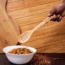 ملعقة طهي مثقبة خشبية ( مقشدة ) Royalford - Bamboo Skimmer