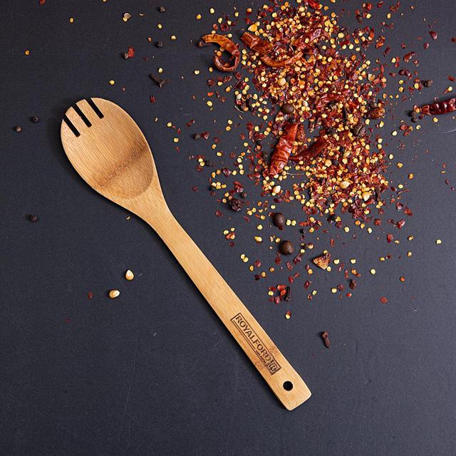 ملعقة معكرونة (سباغيتي) خشب Royalford - Bamboo Spaghetti Server
