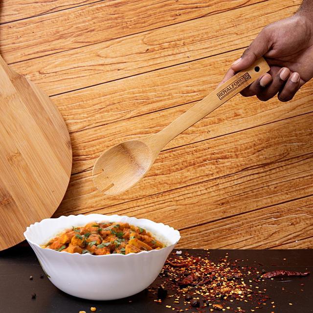 ملعقة معكرونة (سباغيتي) خشب Royalford - Bamboo Spaghetti Server