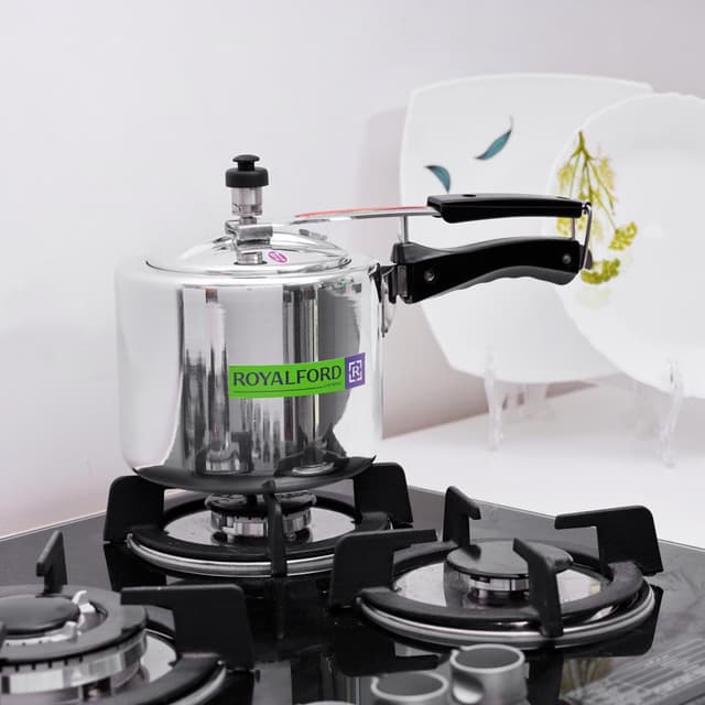 طنجرة ضغط المينيوم صغيرة بسعة 3 لتر | Royalford Aluminium Pressure Cooker