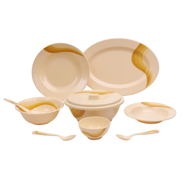 طقم أواني العشاء 40 قطعة من الميلامين من رويال فورد Royalford Melamine Ware Dinner Set 40 Pcs