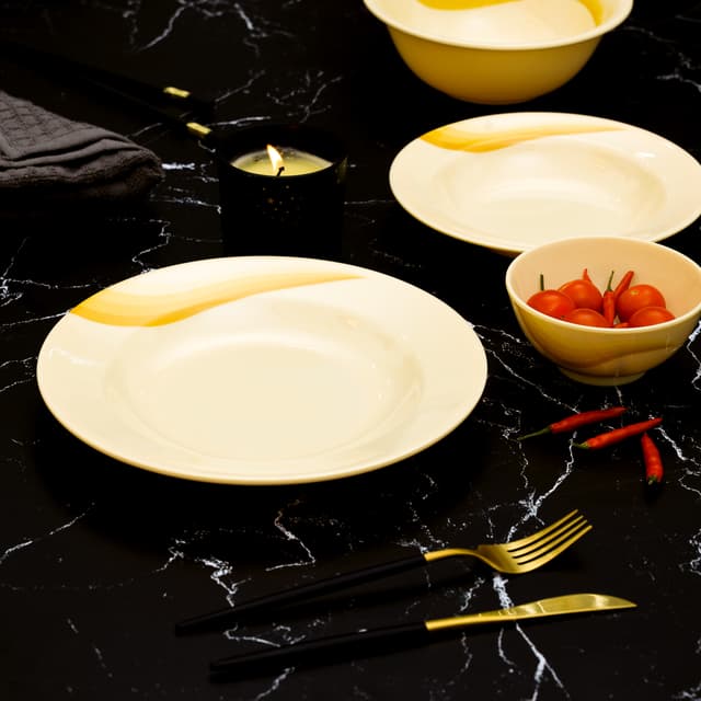 طقم أواني العشاء 40 قطعة من الميلامين من رويال فورد Royalford Melamine Ware Dinner Set 40 Pcs