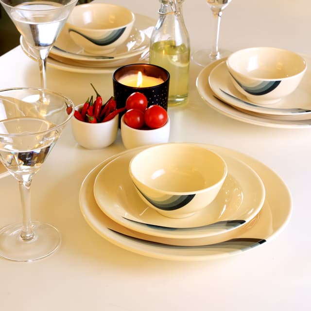 Royalford Melamine Ware Dinner Set, 40 Pcs