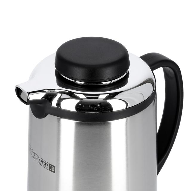 ترمس شاي حافظ للحرارة 1 لتر فضي رويال فورد Royalford Steel Vacuum Flask, 1L