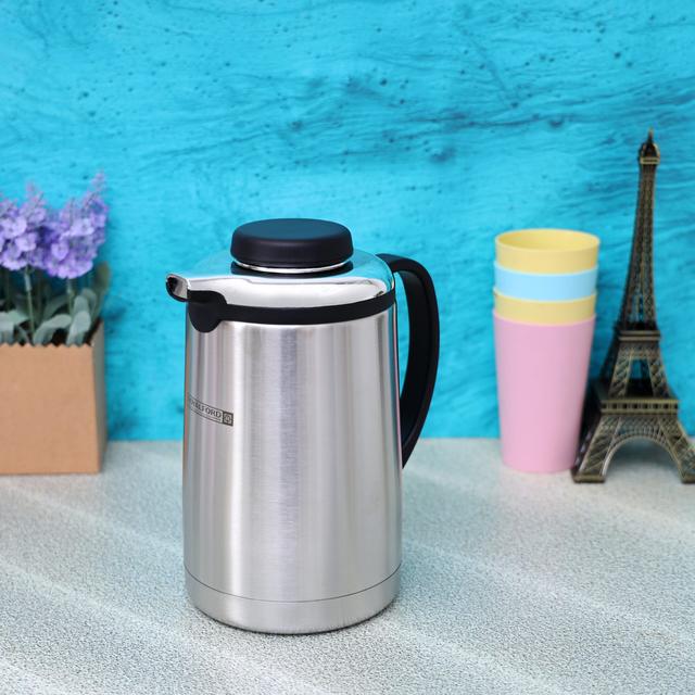 ترمس شاي حافظ للحرارة 1 لتر فضي رويال فورد Royalford Steel Vacuum Flask, 1L - SW1hZ2U6NDYwMjU1