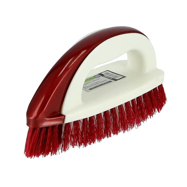 فرشاة تنظيف السجاد يدوية أحمر وأبيض من رويال فورد Royalford Plastic Cleaning Brush - 197848