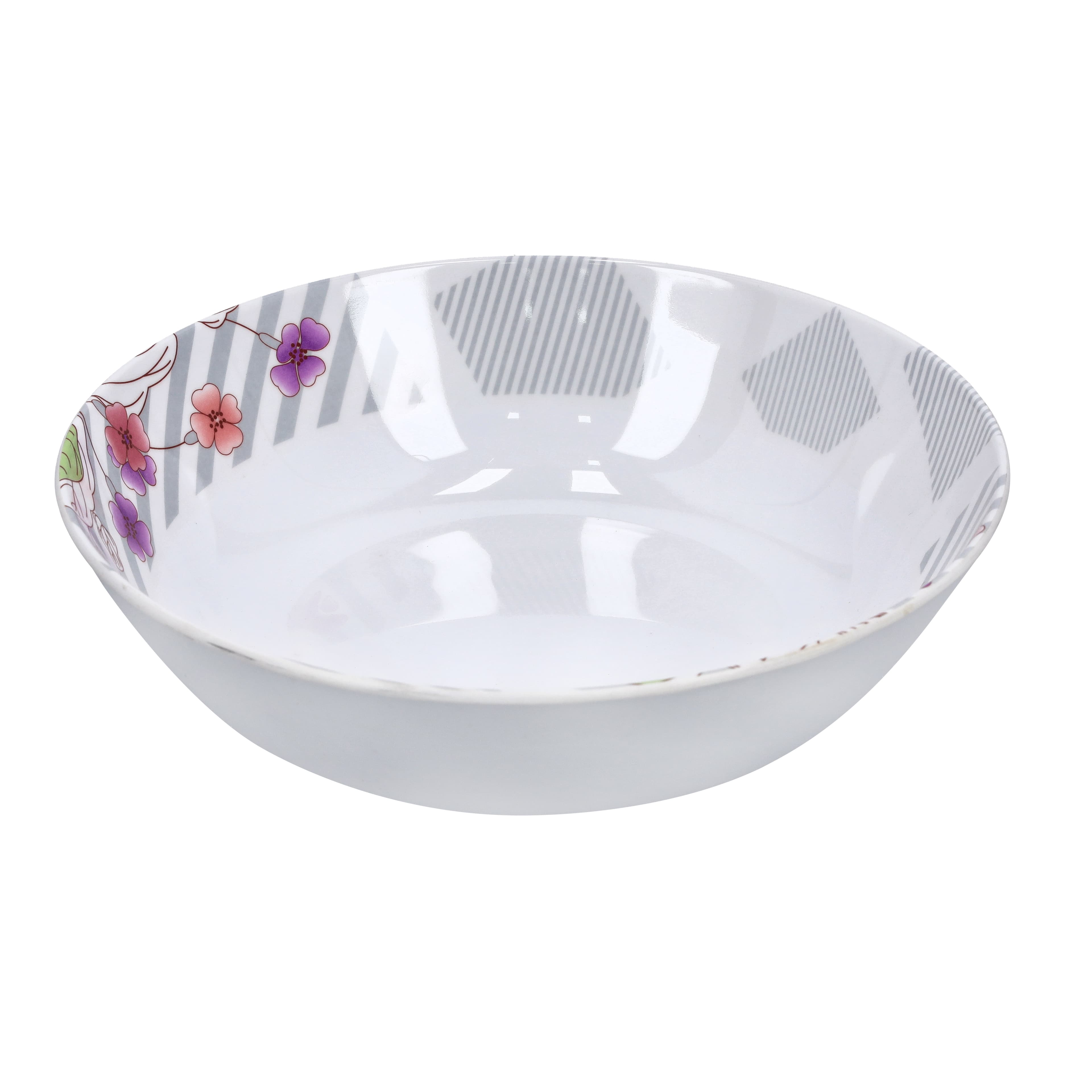 وعاء شوربة زجاجي مزخرف 8.5 بوصة سويت ليلك تايلندي رويال فورد Royalford M W8.5 Soup Bowl Sweet Lilac Thai