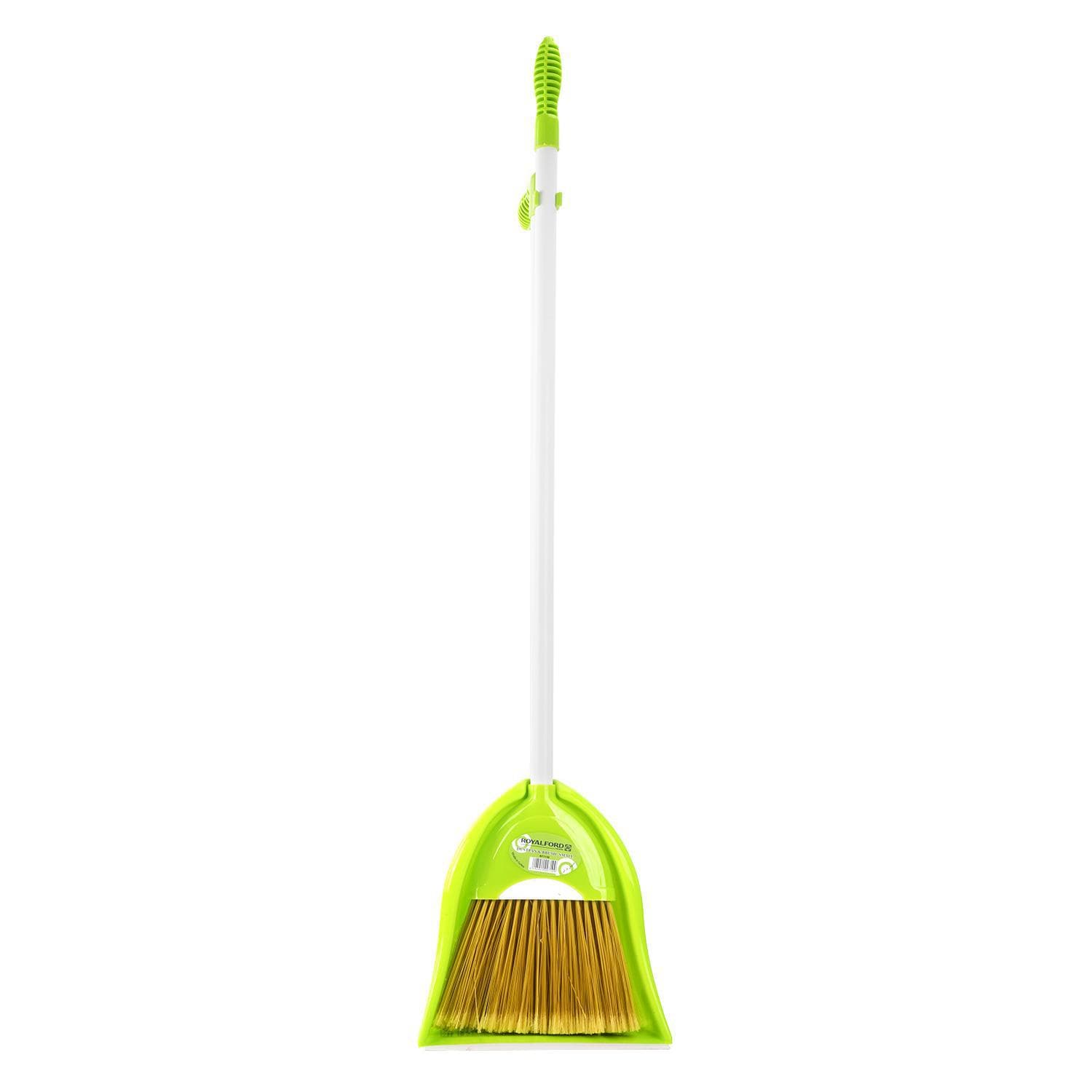 Royalford Plastic Broom With Dustpan Set