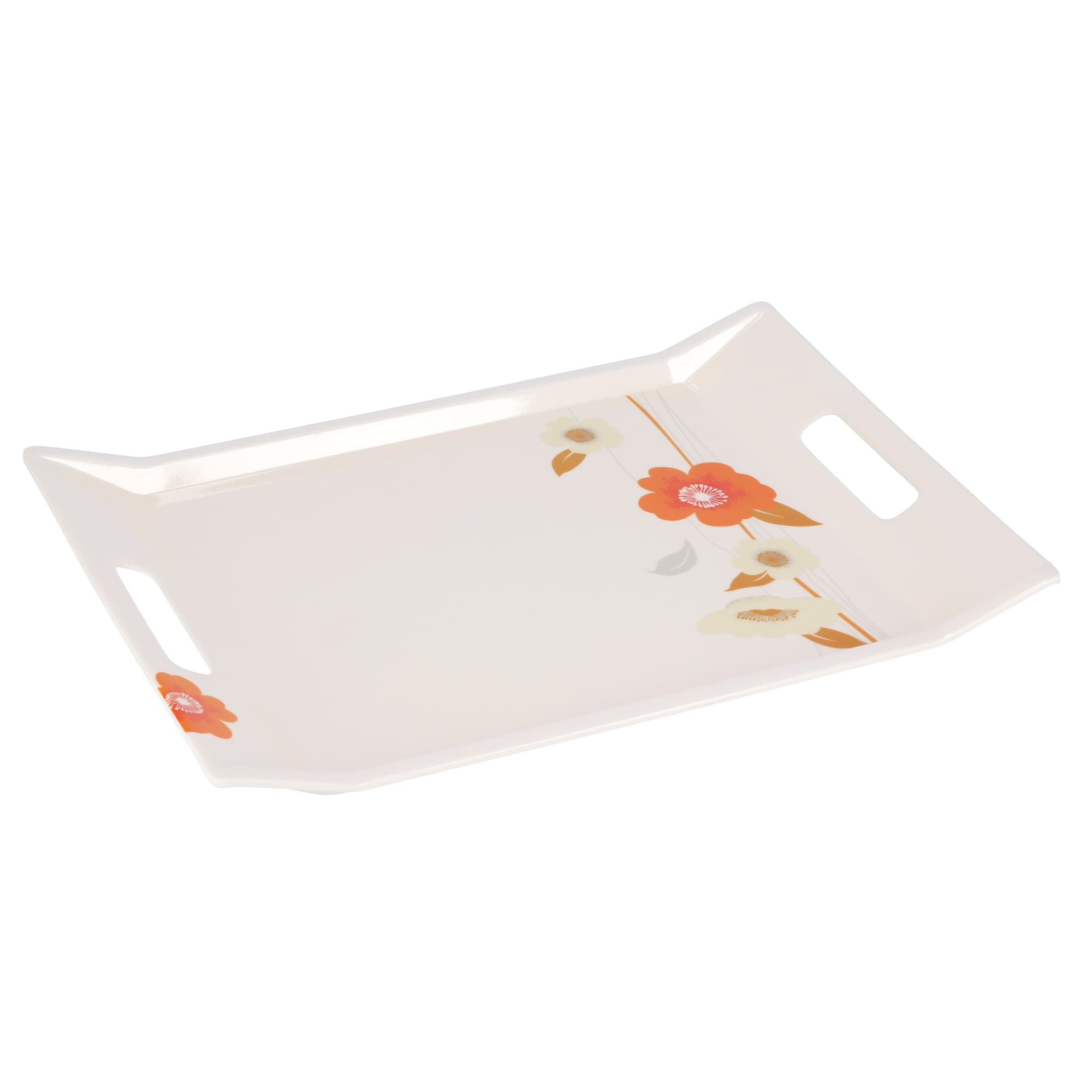 Royalford Melamine Ware Tray, 38.5X27.3X1.6 Cm