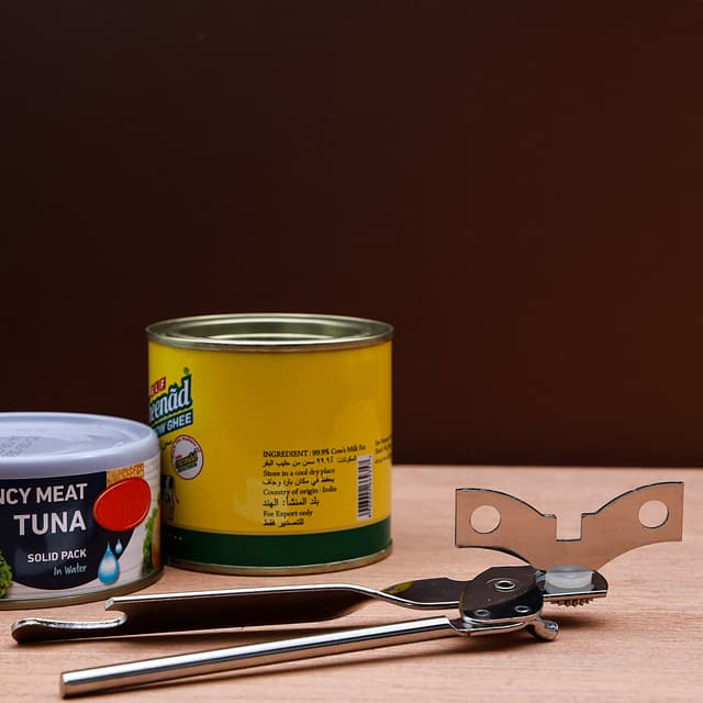 فتاحة علب ستانلس ستيل مطلية بالكروم Royalford - Chrome Plated Carbon Steel Opener