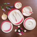 Royalford Ribble Designed Melamine Dinner Set, 64 Pcs