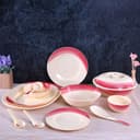 Royalford Ribble Designed Melamine Dinner Set, 64 Pcs