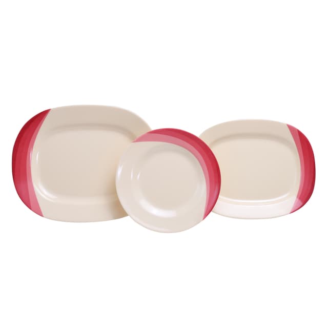 Royalford Ribble Designed Melamine Dinner Set, 64 Pcs