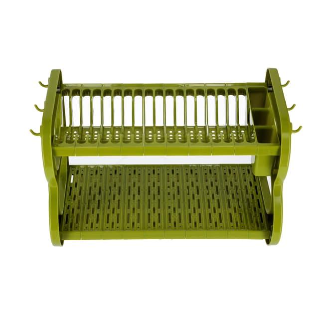 شبك صحون (مجفف صحون) - أخضر Royalford 2-Layer Wall Hanging Dish Rack