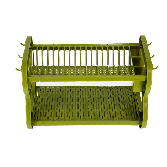 شبك صحون (مجفف صحون) - أخضر Royalford 2-Layer Wall Hanging Dish Rack - SW1hZ2U6NDU5NzEy