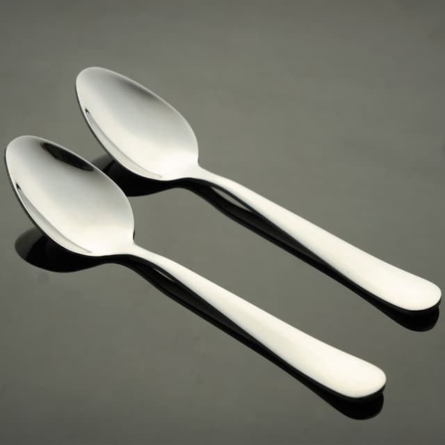 Royalford Stainless Steel Dinner Spoon Set, 2 Pcs