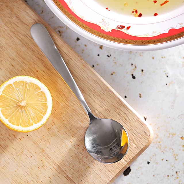 Royalford Stainless Steel Soup Spoon Set, 2 Pcs