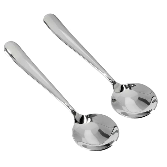 Royalford Stainless Steel Soup Spoon Set, 2 Pcs