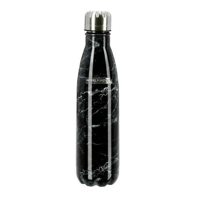 مطارة ماء ( حافظة ماء ) 500 مل - اسود Royalford -  Vacuum Bottle – Double Wall Stainless Steel Flask & Water Bottle