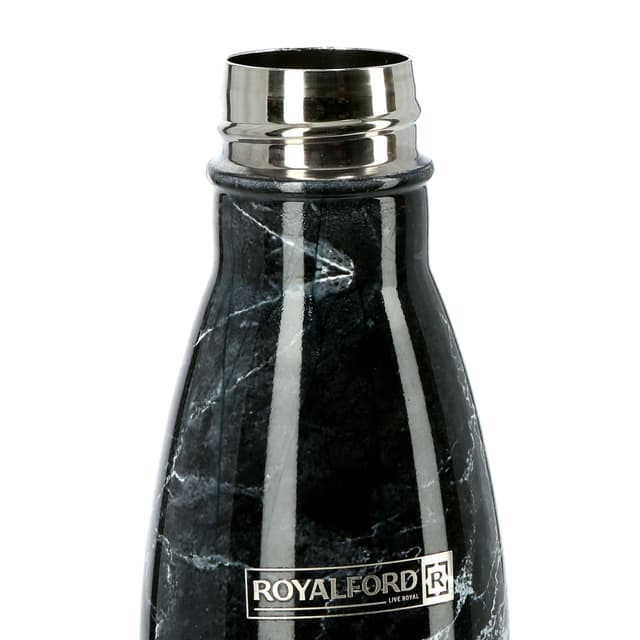 مطارة ماء ( حافظة ماء ) 500 مل - اسود Royalford -  Vacuum Bottle – Double Wall Stainless Steel Flask & Water Bottle