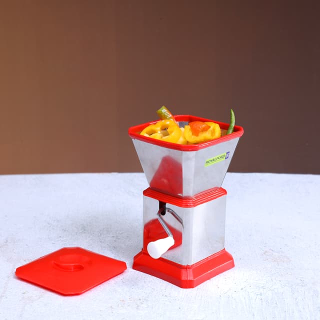مفرمة طعام يدوية - ستانلس ستيل - Chilly Cutter - Portable Stylish & Durable Design Non - Royalford