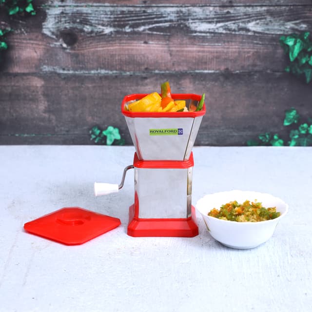 مفرمة طعام يدوية - ستانلس ستيل - Chilly Cutter - Portable Stylish & Durable Design Non - Royalford