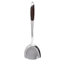 Royalford Stainless Steel Turner with Wooden polymer handle | RF9774 | Long Handle | With Hanging Hoop | Dishwasher Safe | Ideal for Food Lifting and Serving Tasks | For Home and Restaurant Cooking - 295094