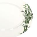 صحن تقديم ميلامين دائري 14 انش أبيض رويال فورد Royalford Melamine Ware Oval & Dinner Plates, 14inch, RF9893 - SW1hZ2U6NDQ3MTY5