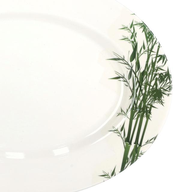 صحن تقديم ميلامين دائري 14 انش أبيض رويال فورد Royalford Melamine Ware Oval & Dinner Plates, 14inch, RF9893 - SW1hZ2U6NDQ3MTc3