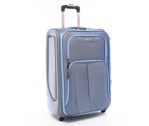 شنطة سفر (حقيبة سفر) عدد 4 – رمادي  PARA JOHN Abraj Soft Trolley Luggage Bags Set - SW1hZ2U6NDYxMjA5