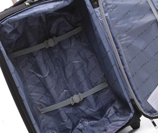 شنطة سفر (حقيبة سفر) عدد 4 – أسود  PARA JOHN Abraj Soft Trolley Luggage Bags Set - SW1hZ2U6NDYxMjc3