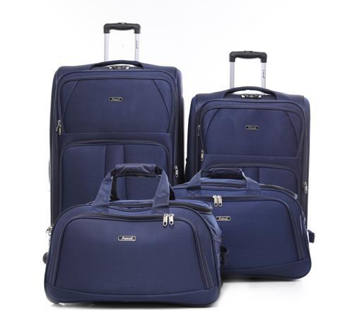 شنطة سفر (حقيبة سفر) عدد 4 – أزرق  PARA JOHN Abraj Soft Trolley & Duffle Bags Set - SW1hZ2U6NDYxMzk3