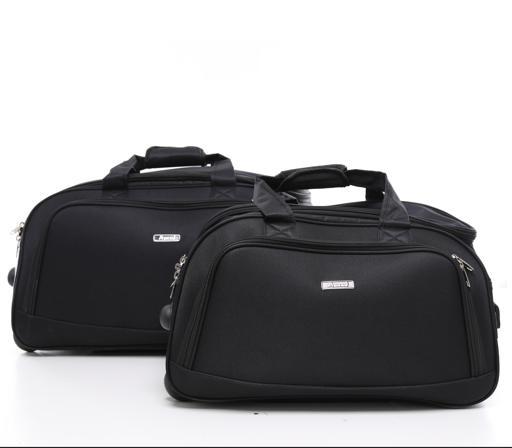 شنطة سفر (حقيبة سفر) عدد 4 – أسود  PARA JOHN Abraj Soft Trolley & Duffle Bags Set - SW1hZ2U6NDYxNDM5