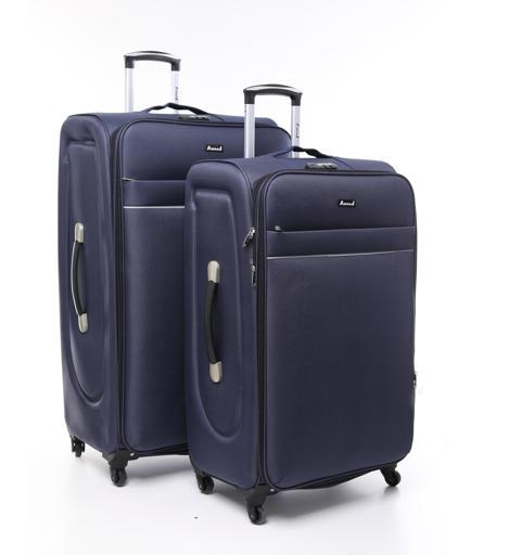 شنطة سفر (حقيبة سفر) عدد 2 – كحلي  PARA JOHN Abraj Soft Trolley Luggage Bags Set