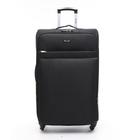 شنطة سفر (حقيبة سفر) عدد 2 – أسود  PARA JOHN Abraj Soft Trolley Luggage Bags Set - SW1hZ2U6NDYxNjY1